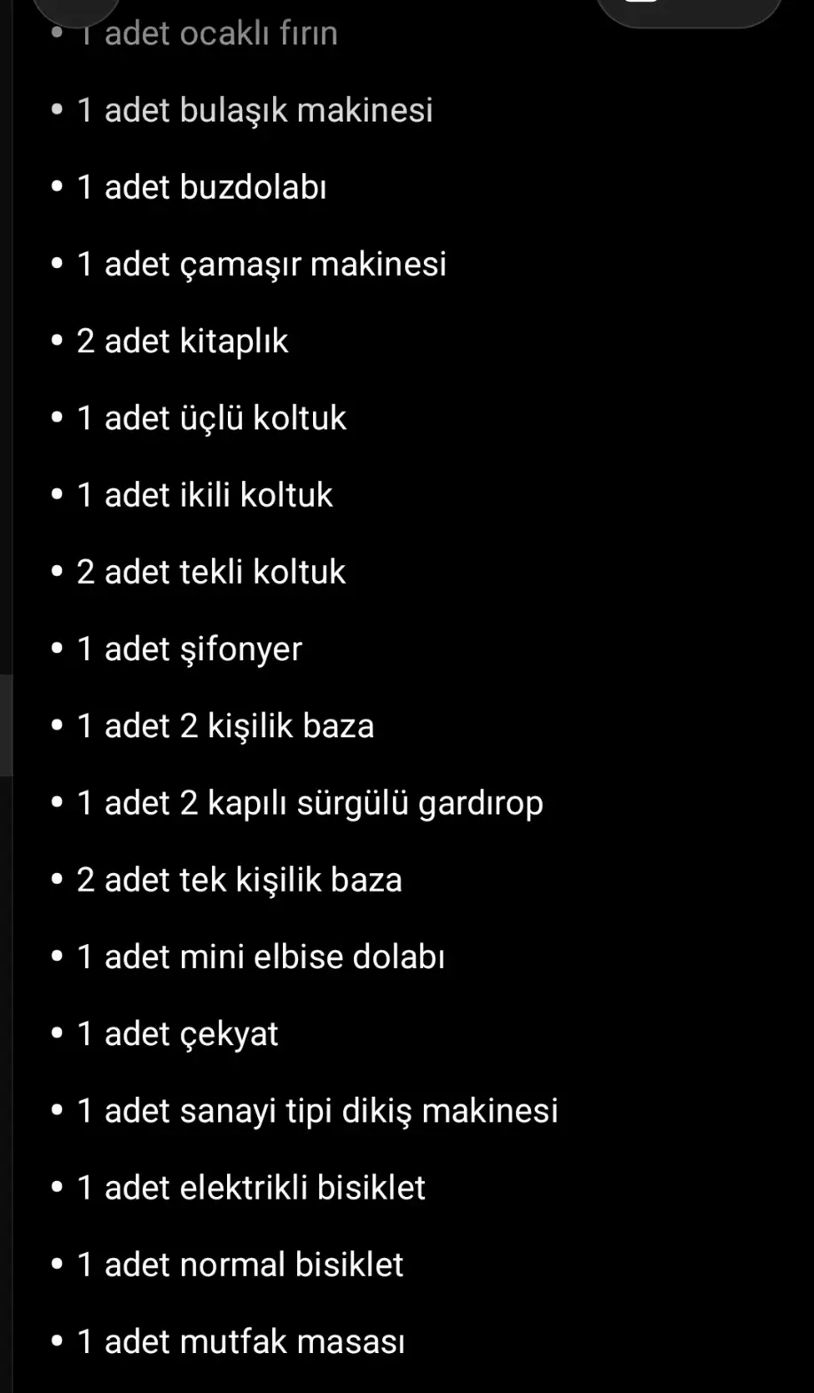 Evden eve taşınacak eşya resmi