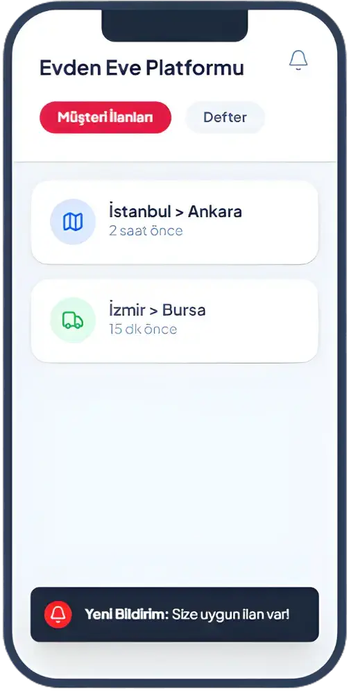 Evden Eve Platformu Mobil Uygulaması
